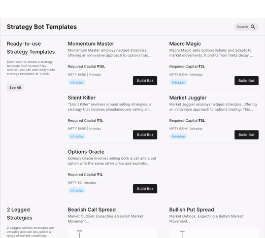 Options Strategy Bot Templates | Options Bot Templates